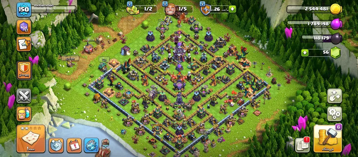 اکانت کلش تان ۱۴ مکس زدم ۱۵|کنسول، بازی ویدئویی و آنلاین|مهرستان, |دیوار