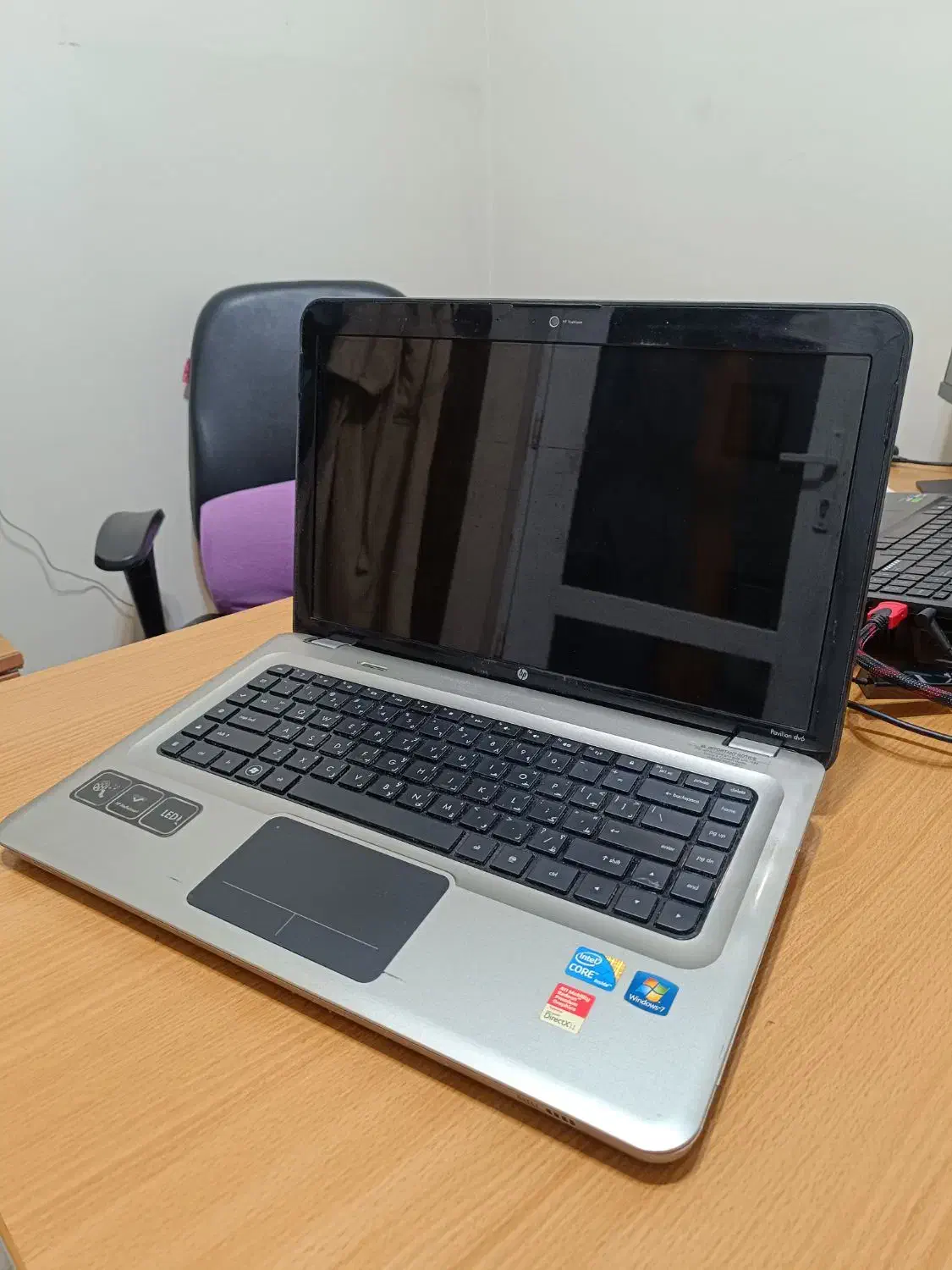 لپتاپ اچ پی hp pavilion dv6 نیازمند تعمیر|رایانه همراه|تهران, ایرانشهر|دیوار