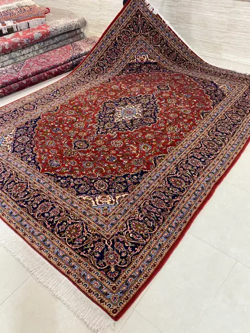 تک ۹ متری کرک کاشان گوشتدار مسی رنگ|فرش|همدان, |دیوار