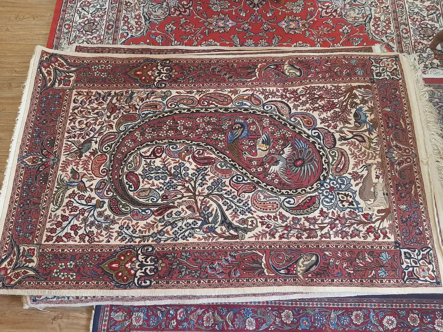 فرش زر و نیم ساروق|فرش|اراک, |دیوار