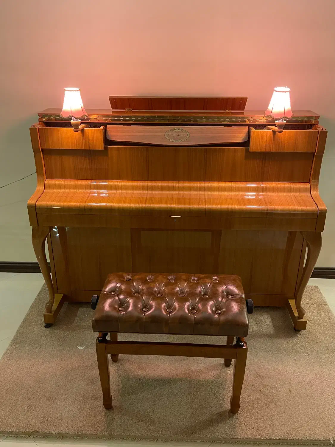 پیانو آکوستیک شیمل آباژور دار|پیانو، کیبورد، آکاردئون|تهران, ونک|دیوار