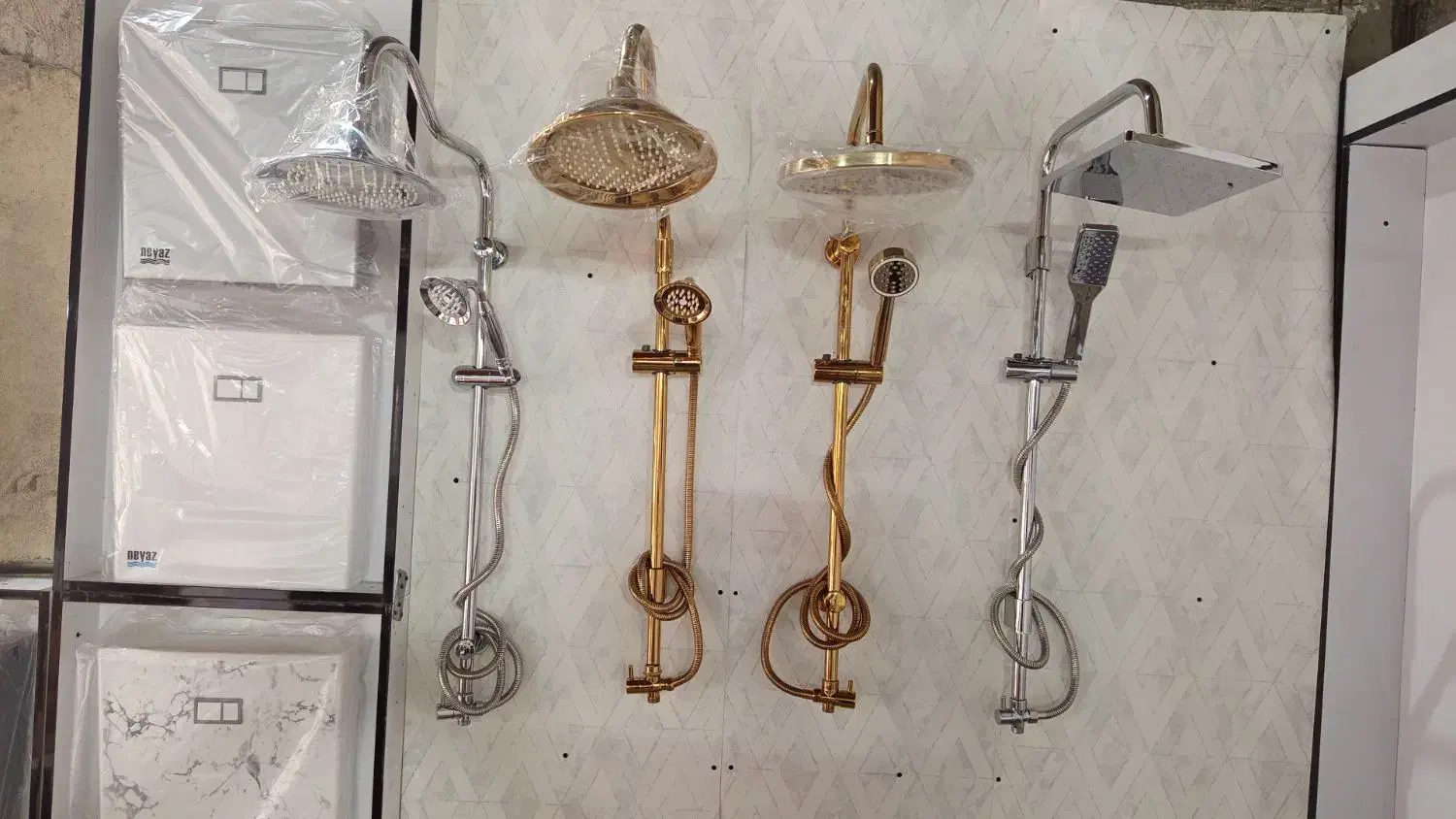 دوش حمام تک و دوکاره|لوازم حمام|کرج, بازار مصالح ساختمانی|دیوار