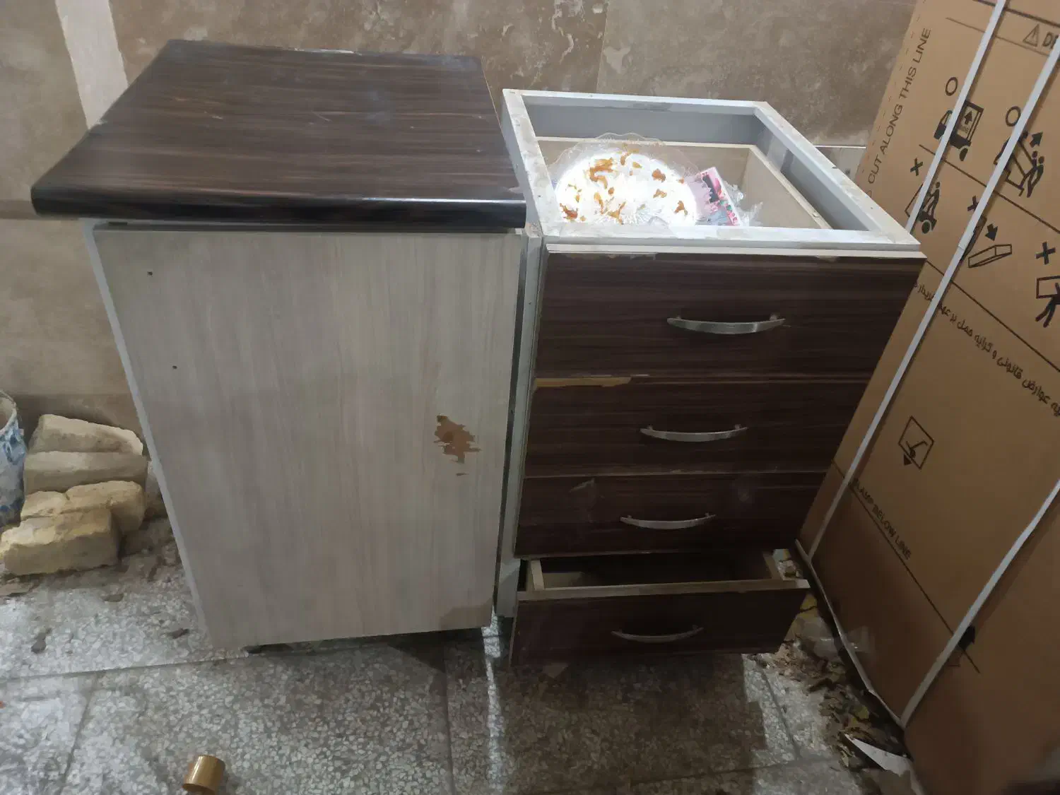 کابینت|آب‌چکان و نظم‌دهنده ظروف|مشهد, شهید بهشتی|دیوار