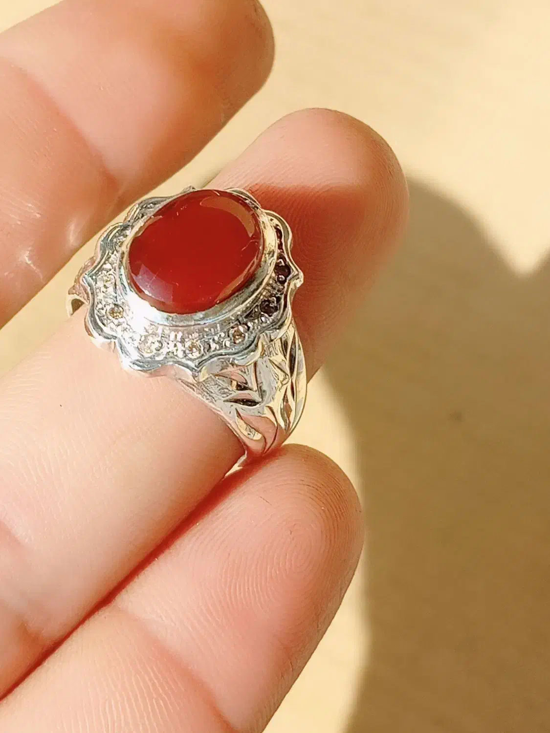 انگشتر عقیق یمن کلکسیونی خاص|جواهرات|مشهد, شیرودی|دیوار