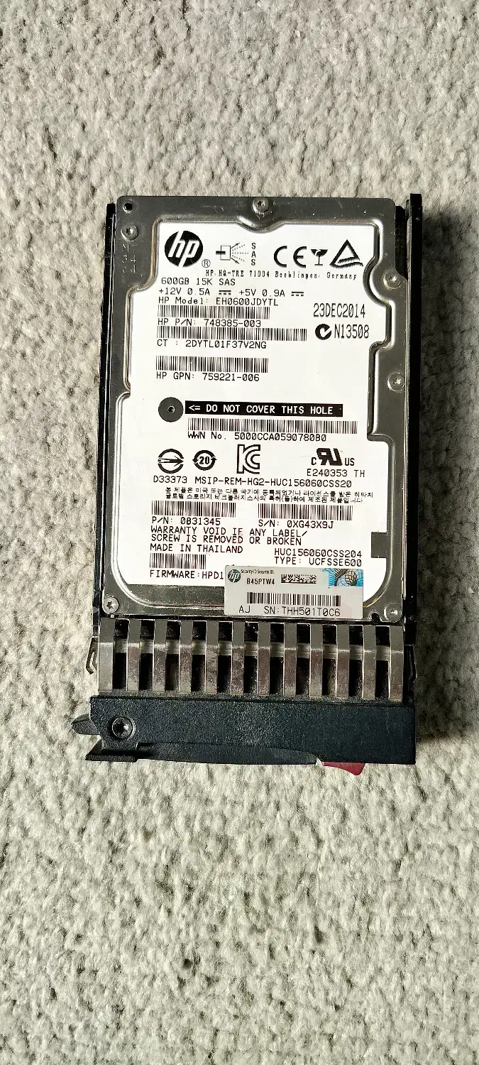 HP 600GB 15K SAS 6Gb (SFF 2.5) براکت اورجینال|قطعات و لوازم جانبی رایانه|تهران, فلاح|دیوار