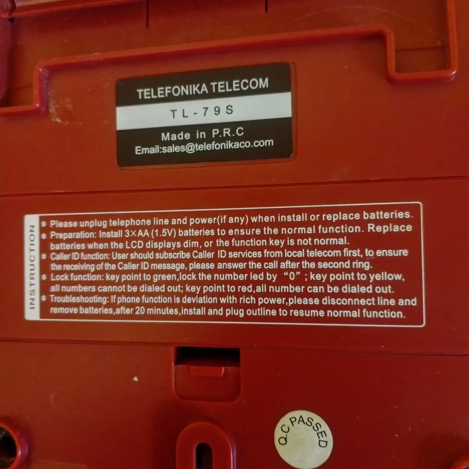 گوشی تلفن  ثابت مارک Telefonika|تلفن رومیزی|اردبیل, |دیوار