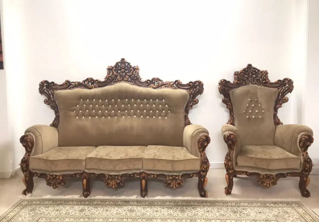 مبل سلطنتی|مبلمان خانگی و میز عسلی|زنجان, |دیوار