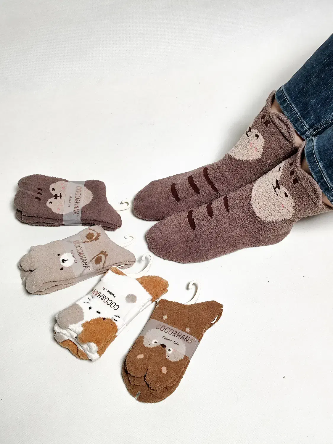 جوراب طرح خرسی پشمالو|لباس|قم, پردیسان|دیوار