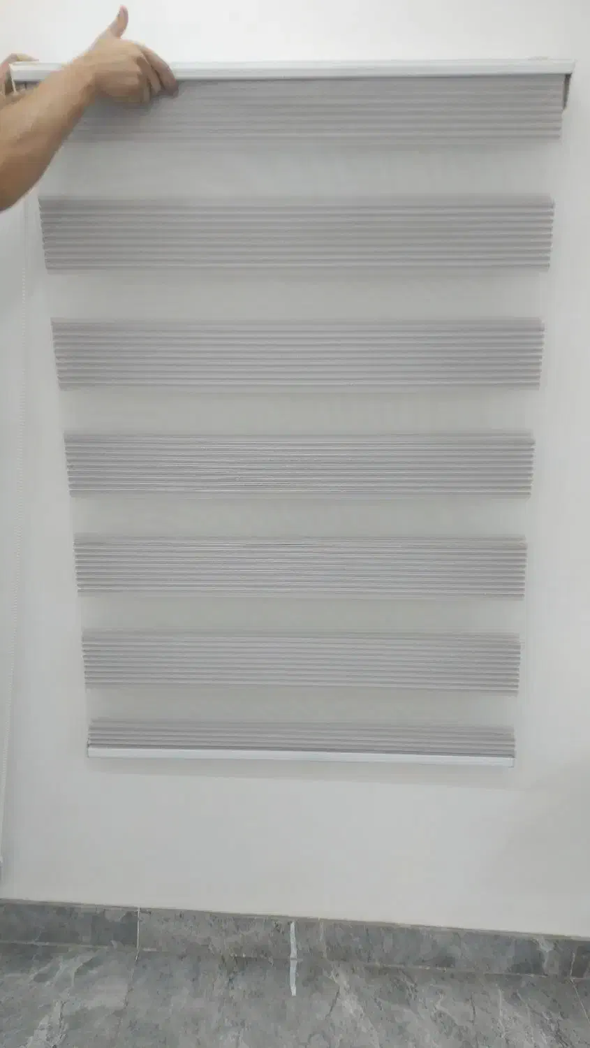 پردا زبرا طوسی رنگ نو|پرده، رانر، رومیزی|گنبد کاووس, |دیوار