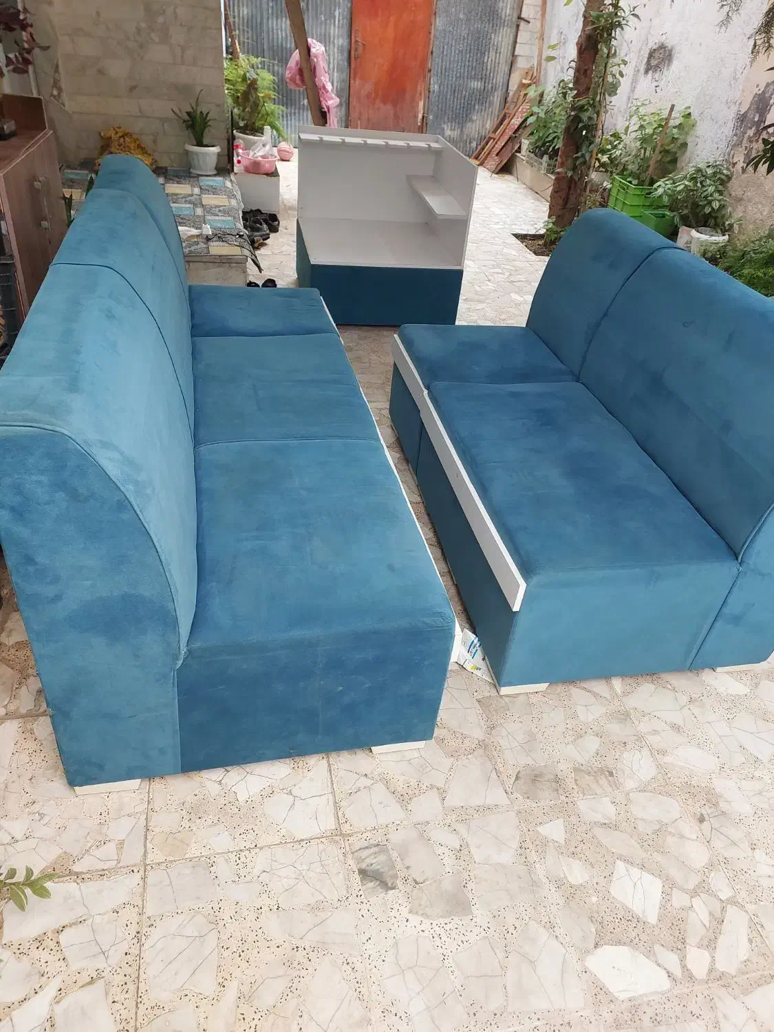 مبل هفت نفره|مبلمان خانگی و میز عسلی|رشت, باهنر|دیوار