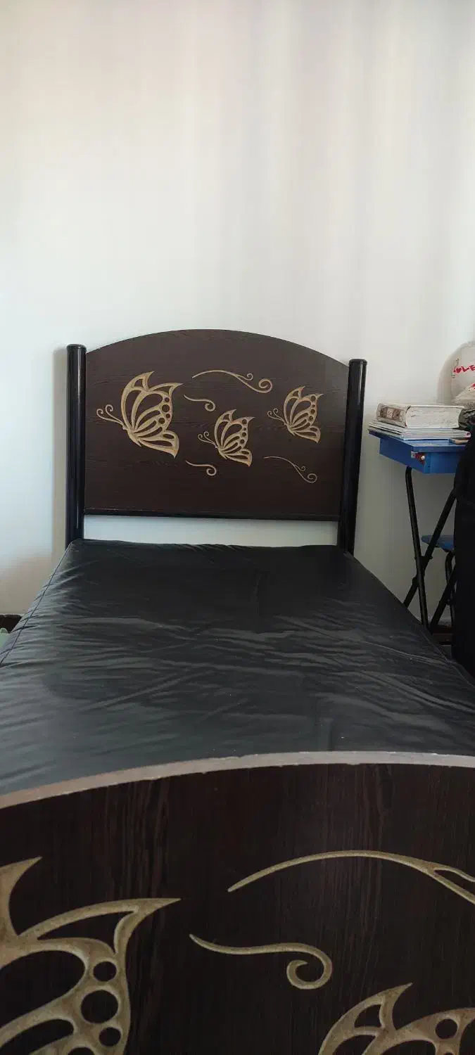 تخت یک نفره با تشک|تخت و سرویس خواب|مرودشت, دولت آباد|دیوار