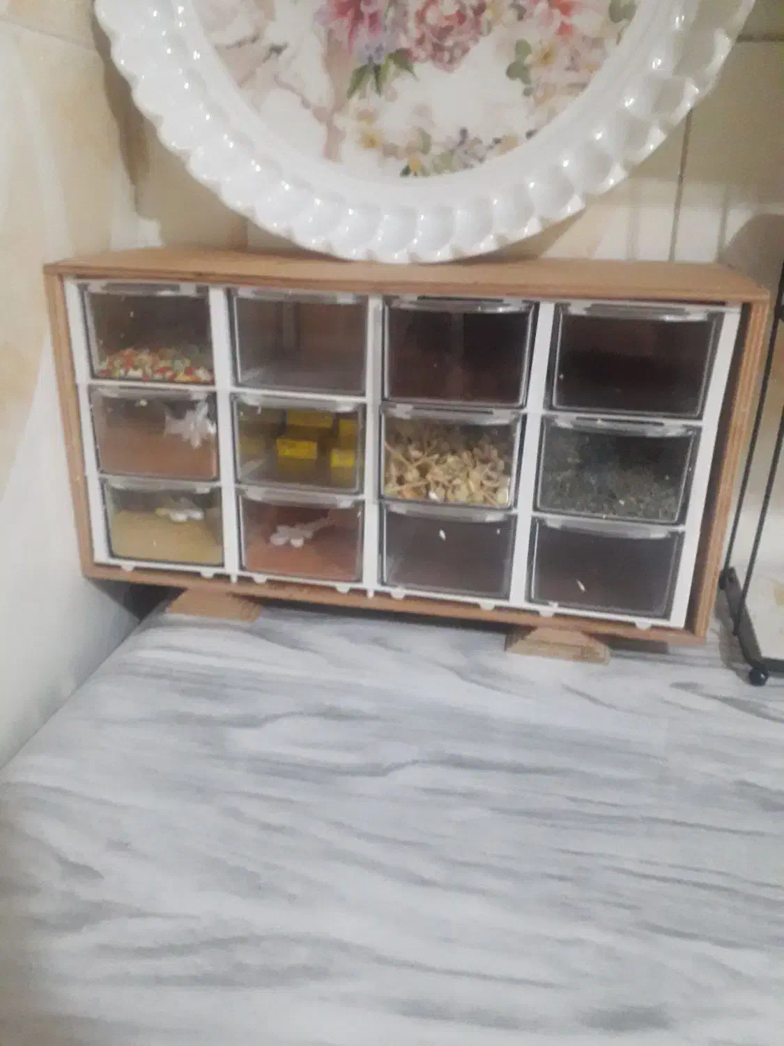 استند ونظم دهنده ادویه|ظروف نگهدارنده، پلاستیکی، یک‌بارمصرف|سنندج, |دیوار