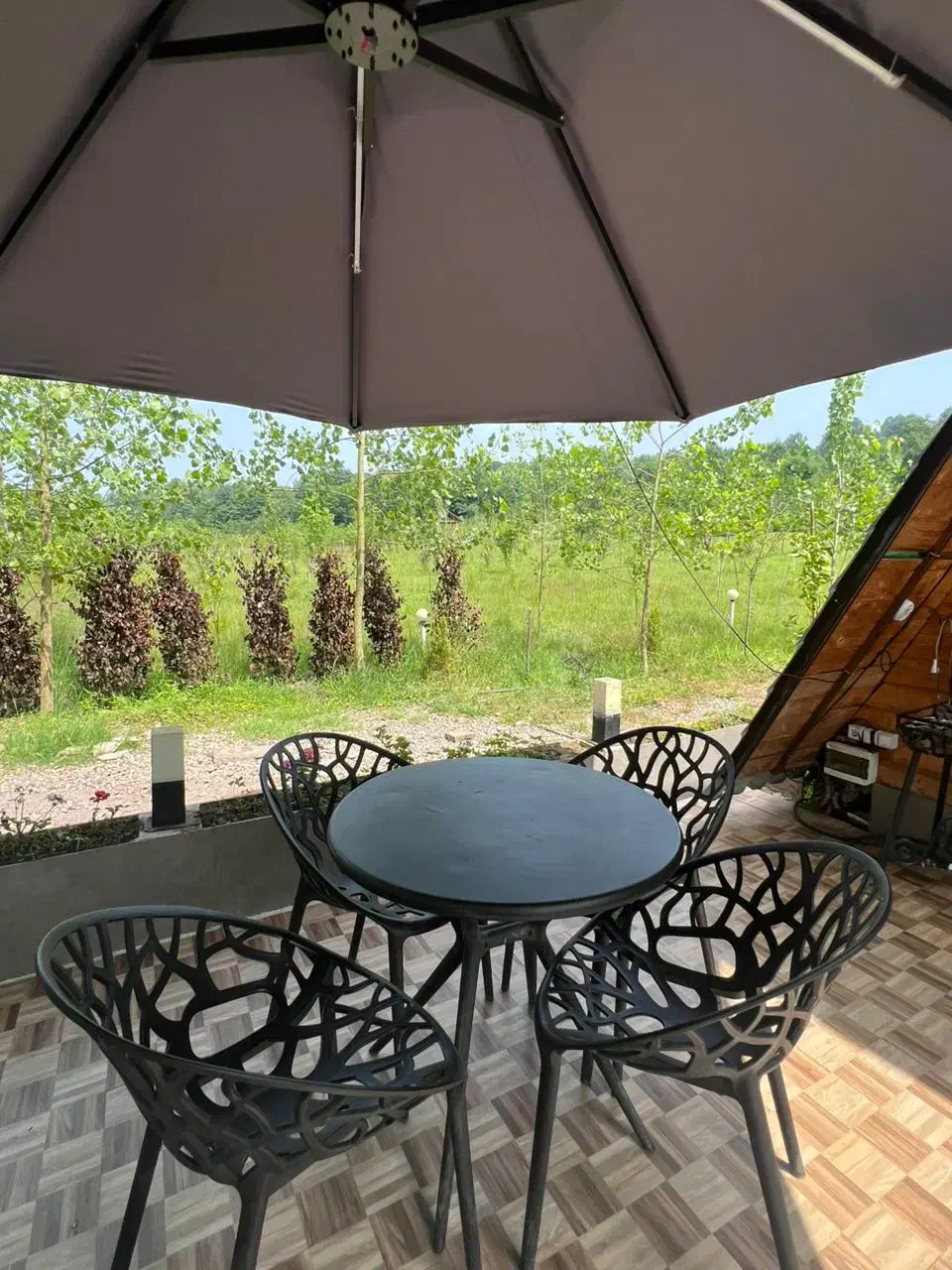 اجاره کلبه سوئیسی جکوزی روباز جنگلی روی کوه|اجارهٔ کوتاه‌مدت ویلا و باغ|شفت, |دیوار