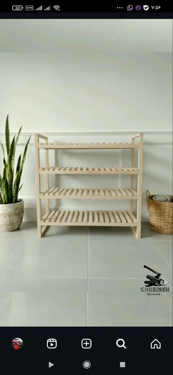 جاکفشی چوبی|کتابخانه، شلف، قفسههای دیواری|جهرم, |دیوار