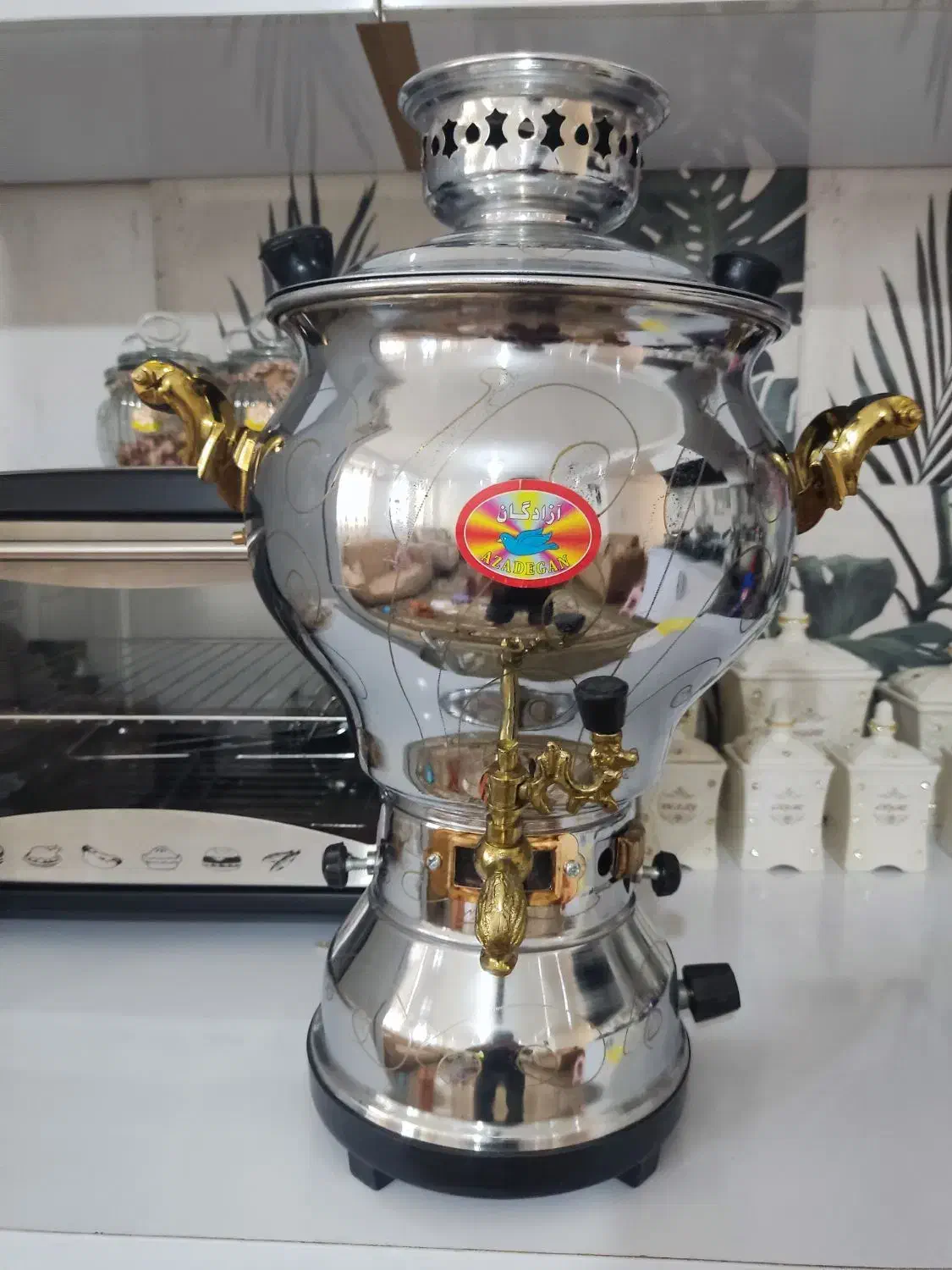 سماور نو گازی ۴لیتری|سماور، چای‌ساز، قهوه‌ساز|لنگرود, |دیوار