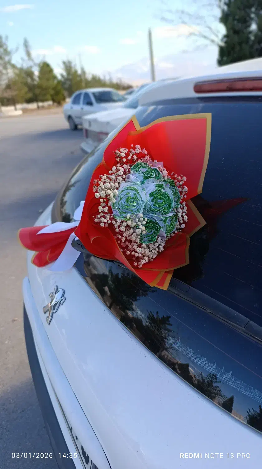 دسته گل های روبانی زیبا|گل مصنوعی|کرمان, |دیوار