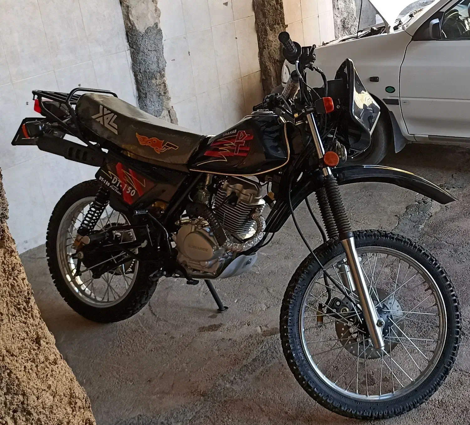 تریل در حد خشک|موتورسیکلت|گیلان غرب, |دیوار