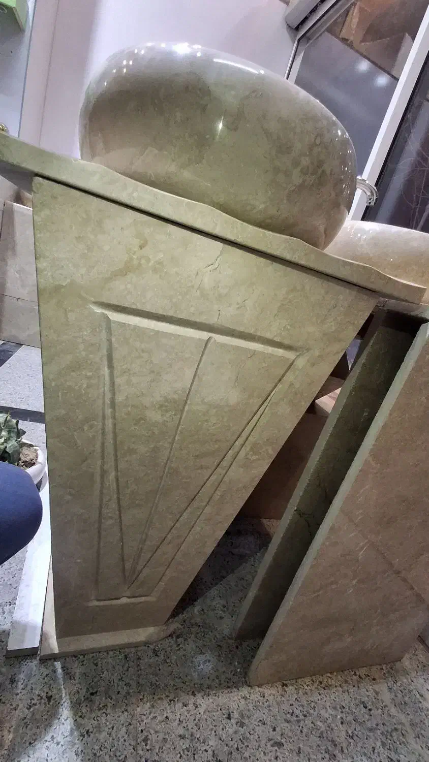 روشویی تمام سنگ|لوازم سرویس بهداشتی|اصفهان, باغ فدک|دیوار