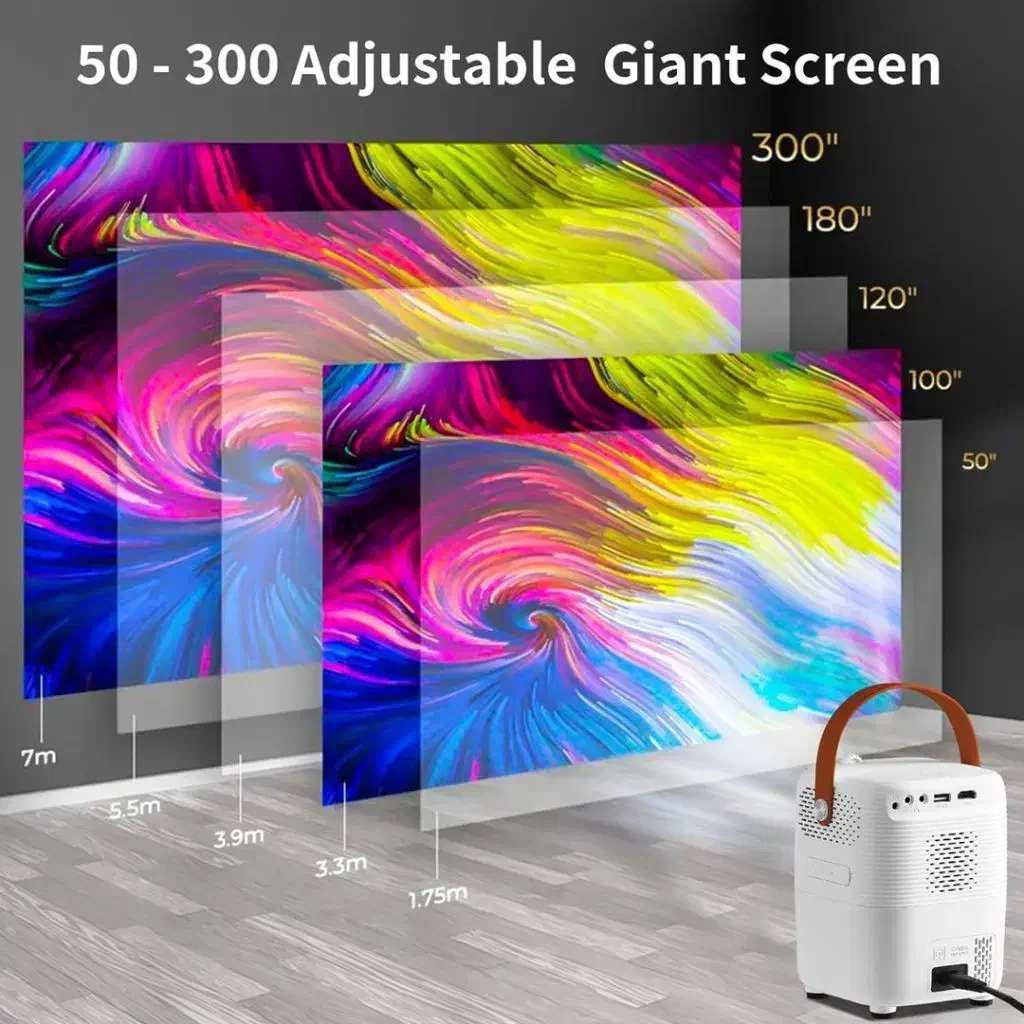 ویدیو پرژکتورvideo projector umiio Q2 اصل|تلویزیون و پروژکتور|بروجن, |دیوار