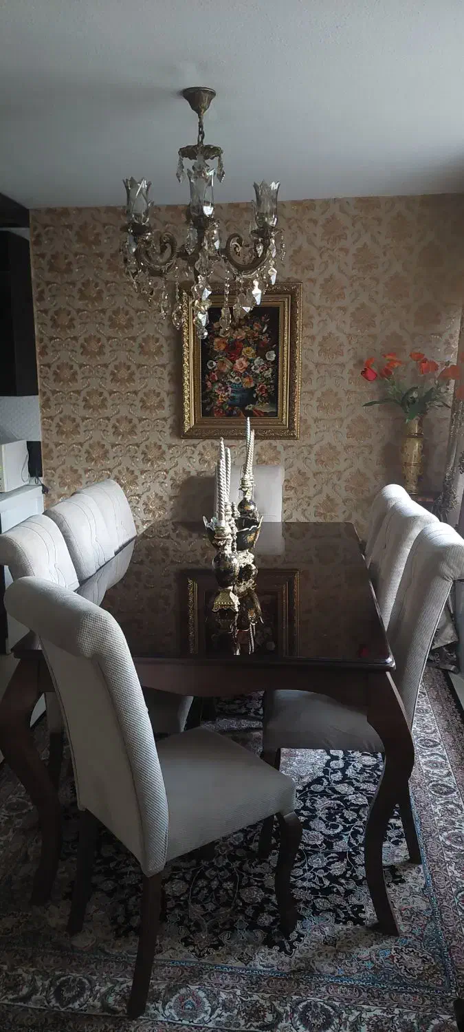 مبلمان راحتی همراه با ناهار خوری ۸نفره|مبلمان خانگی و میز عسلی|تهران, اکباتان|دیوار