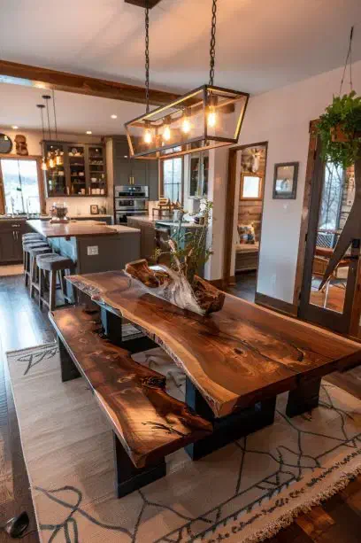 میز ناهار خوری روستیک|میز و صندلی غذاخوری|کرج, فاز ۵ مهرشهر|دیوار