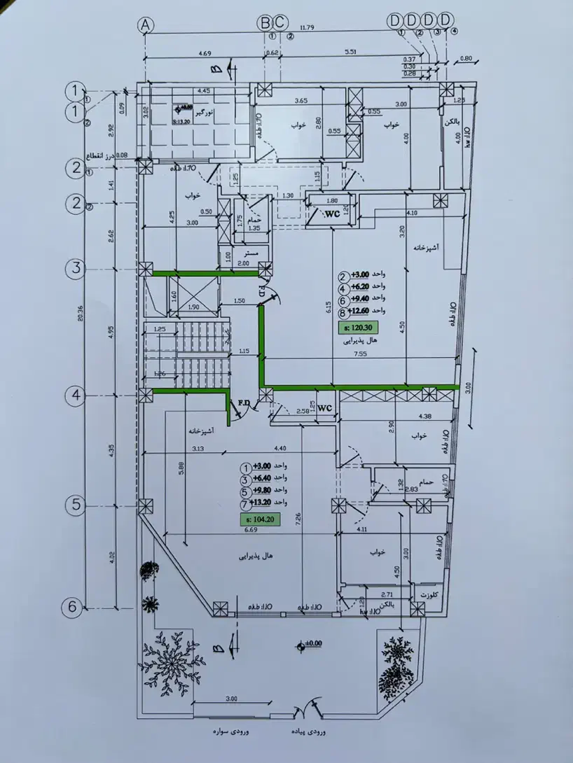 پیش فروش اپارتمان۱۲۰متری/۱۰۴متری/خیابان لیاقت|پیشفروش املاک|بجنورد, |دیوار