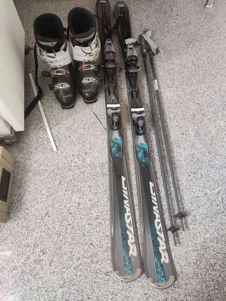 چوب اسکی الپاین داینا استار با کفش اسکی|ورزش‌های زمستانی|تهران, کوی بیمه|دیوار