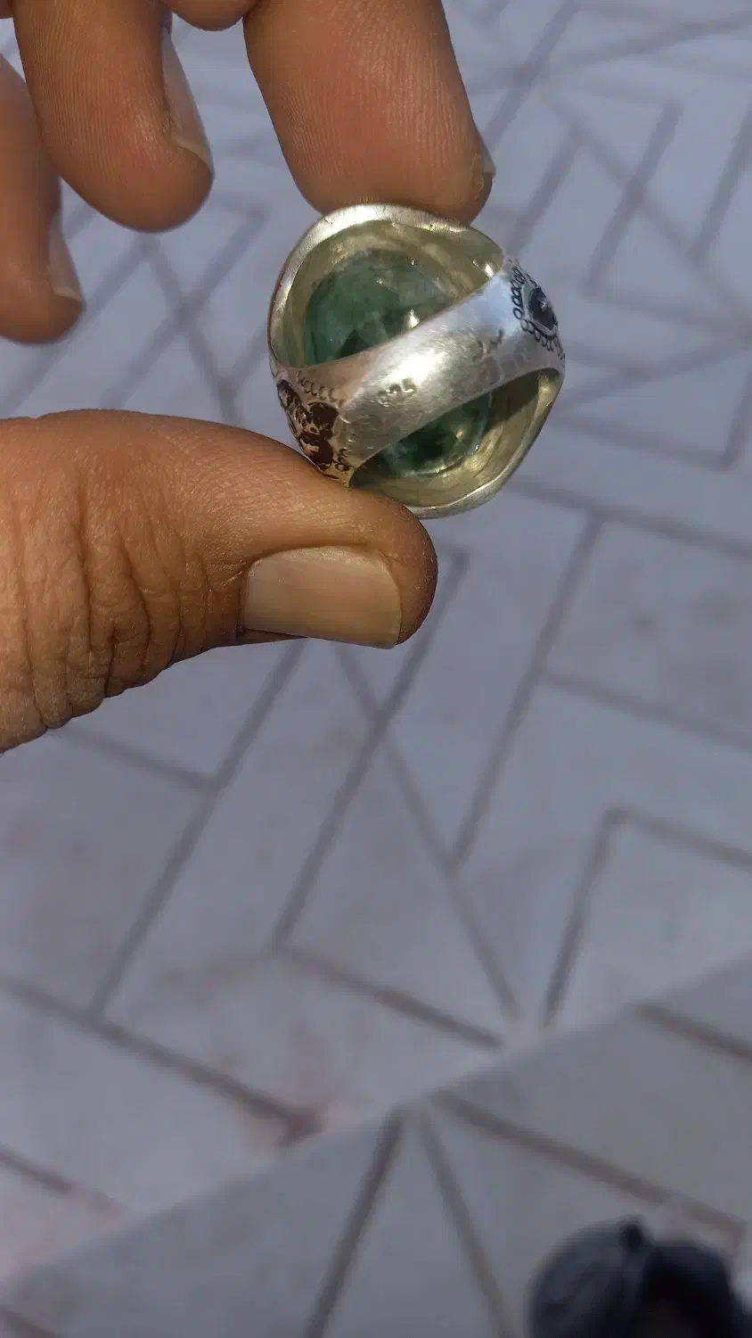 انگشترزمرد زامبیا غول پیکر|جواهرات|قزوین, |دیوار