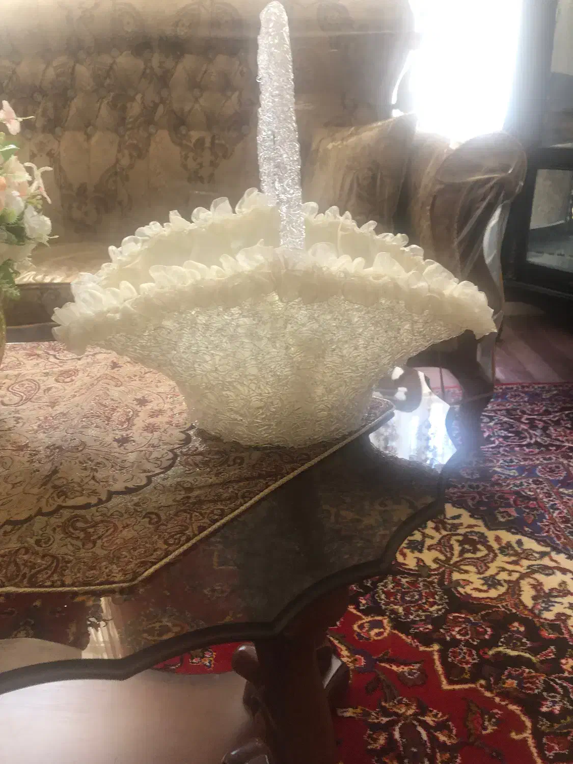 سبد کریستالی|صنایع دستی و سایر لوازم تزئینی|شیراز, ریشمک|دیوار