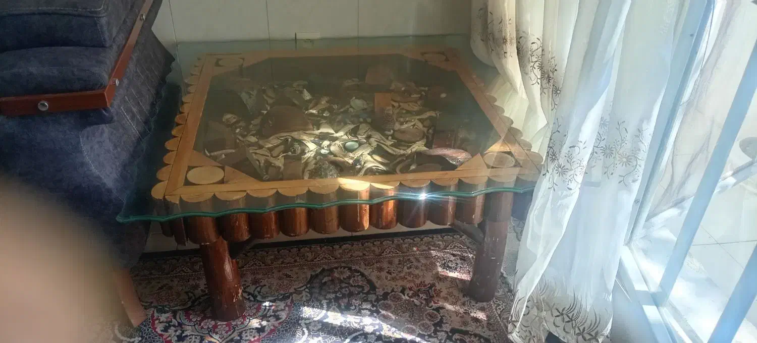 میزچوبی داخل می تزئین باچووب|مبلمان خانگی و میز عسلی|شیراز, فاضل|دیوار