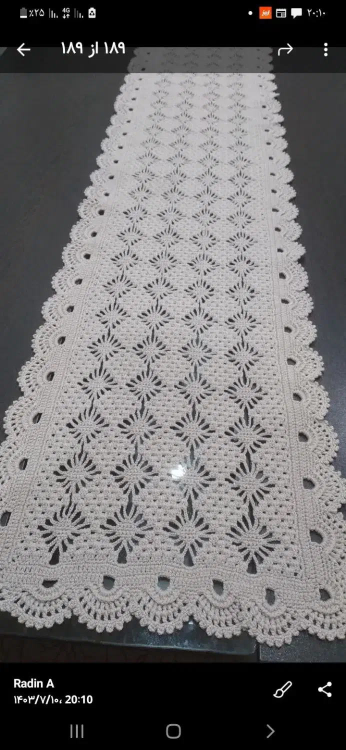 فزشینه و پادری و رومیزی قلاب بافی|پادری|تهران, خانی آباد نو جنوبی|دیوار