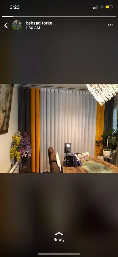 پرده پانچ آماده|پرده، رانر، رومیزی|تهران, شکوفه (عبدل آباد)|دیوار