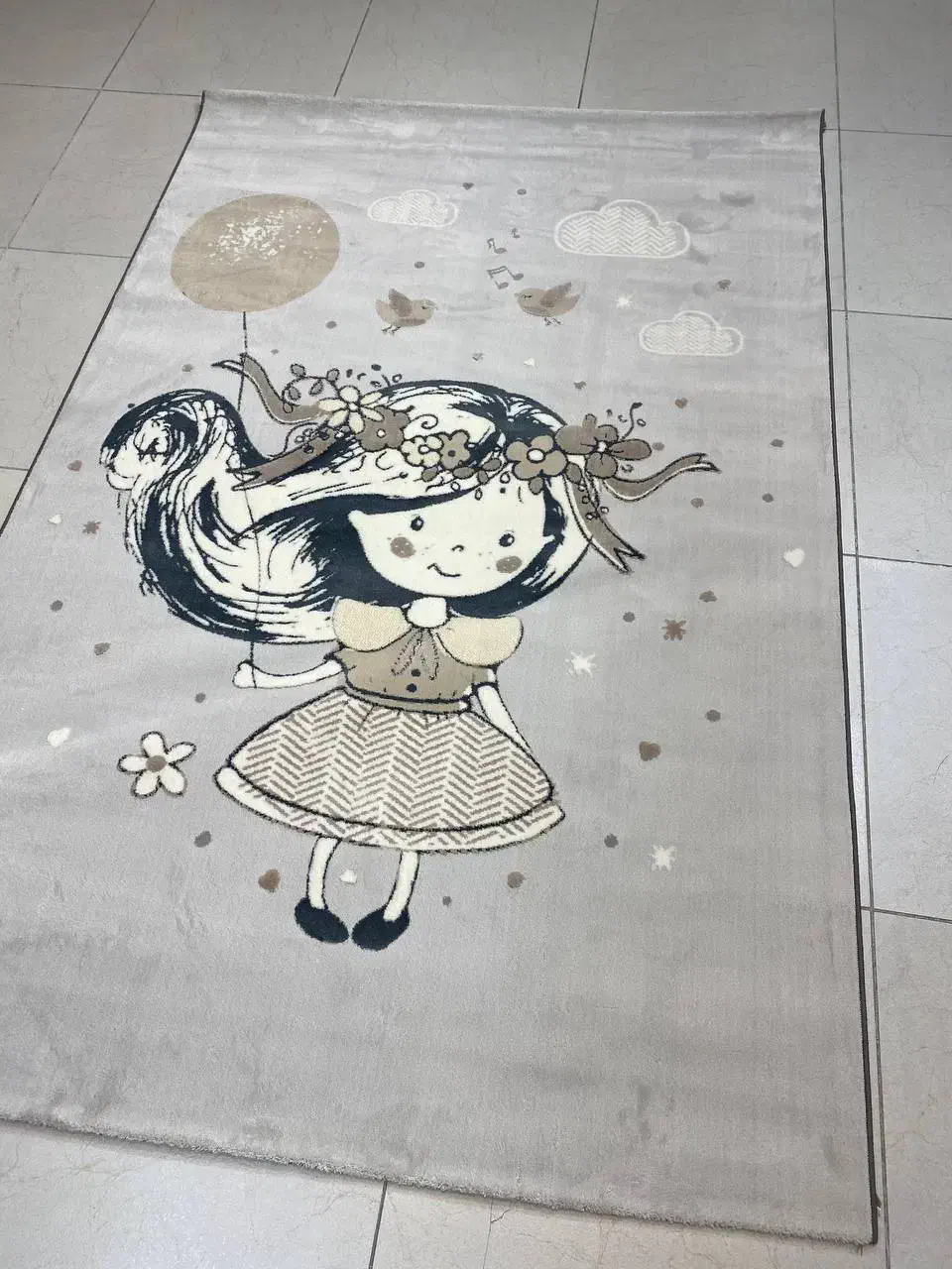 فرش ماشینی کودک ۴ متری دخترانه کد ۱۴ (فرش هنرمند)|فرش|تبریز, |دیوار