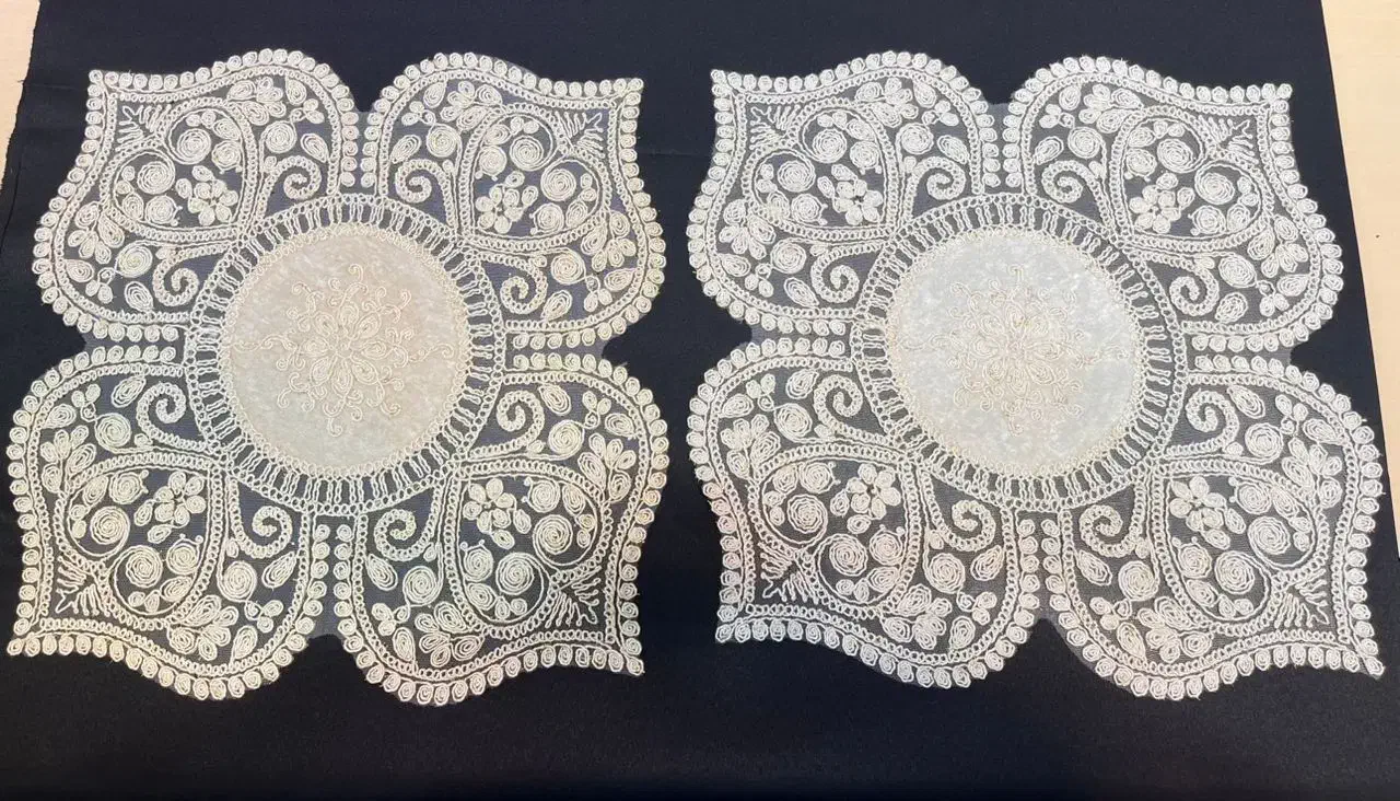 رومیزی عسلی زیربشقابی دانتل ترک تک و عمده|پرده، رانر، رومیزی|تهران, بازار|دیوار