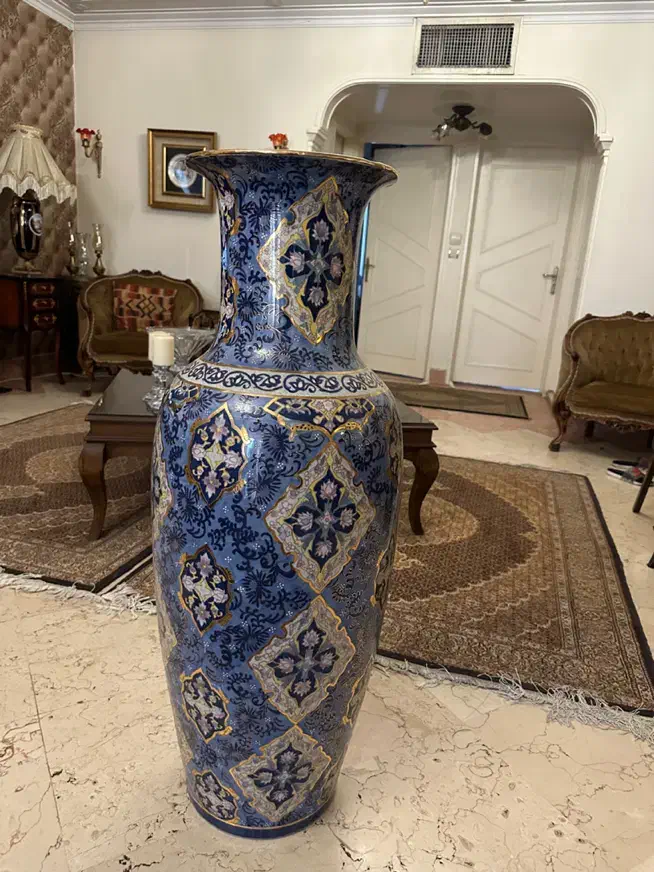 گلدان انتیک بزرگ طلاکوب|کلکسیون اشیاء عتیقه|تهران, تهرانپارس شرقی|دیوار