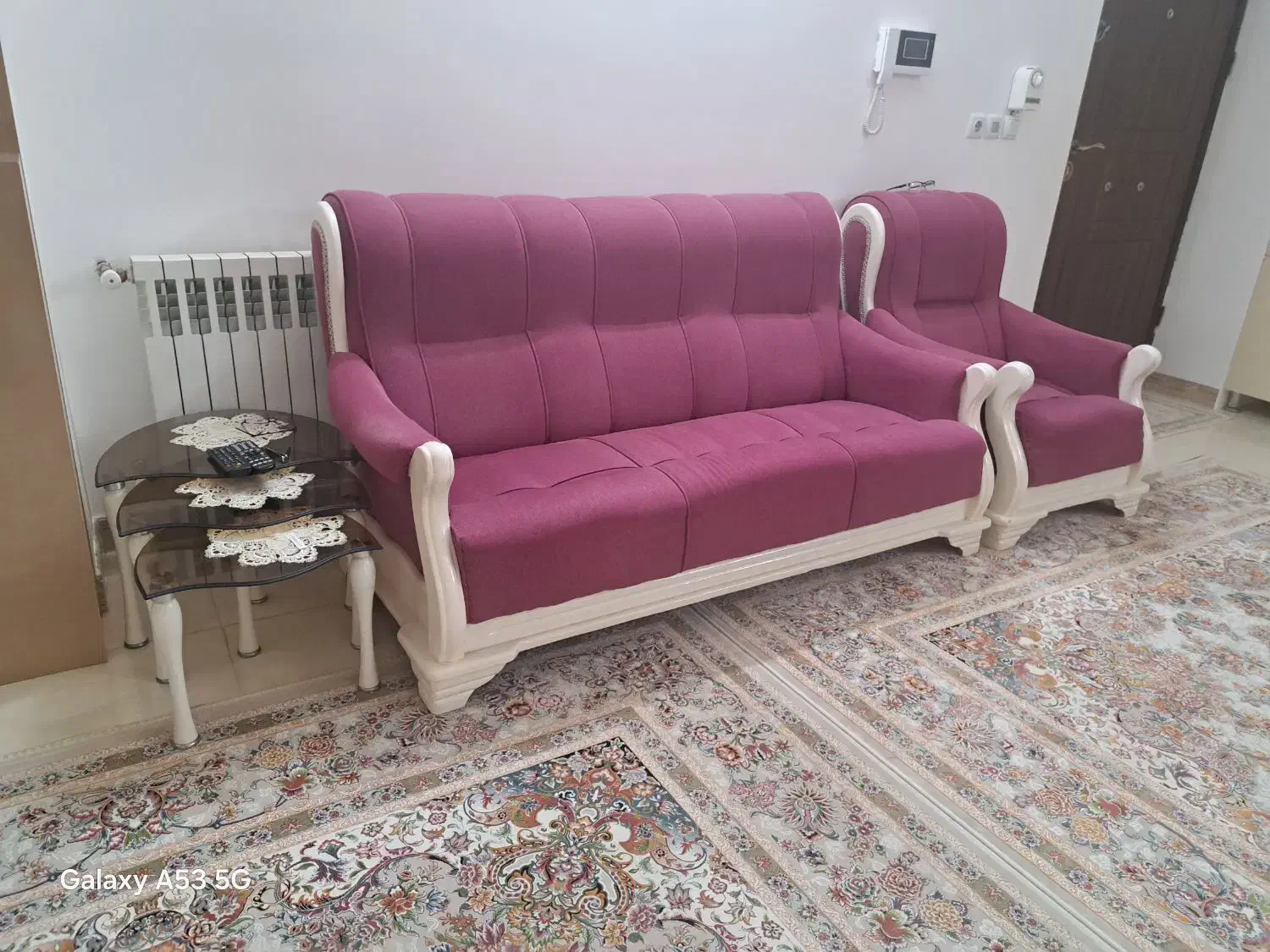 مبل آمریکایی هفت نفره|مبلمان خانگی و میز عسلی|قائمشهر, |دیوار