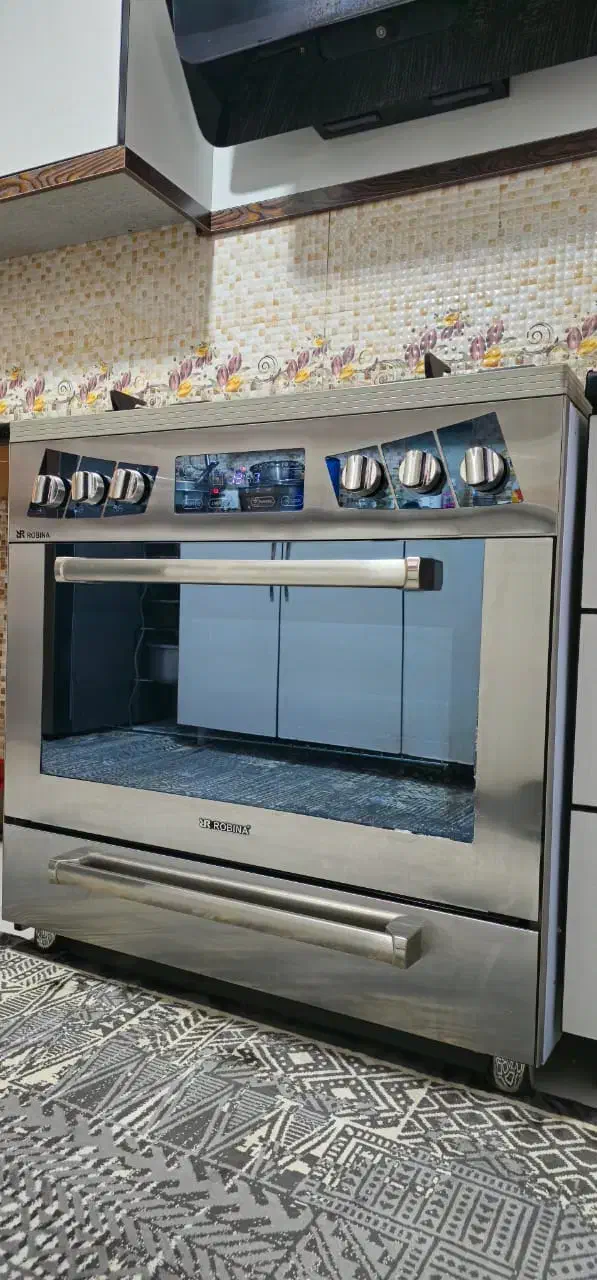 اجاق گاز فر دار استیل روبینا|اجاق گاز و لوازم برقی پختوپز|گلستان (تهران), |دیوار