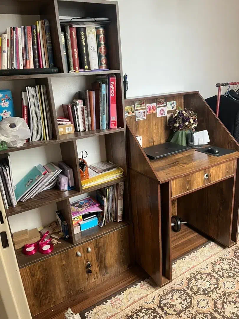 کتابخانه و میز کامپیوتر میز تحریر یا کانتر|میز تحریر و کامپیوتر|تهران, علم و صنعت|دیوار