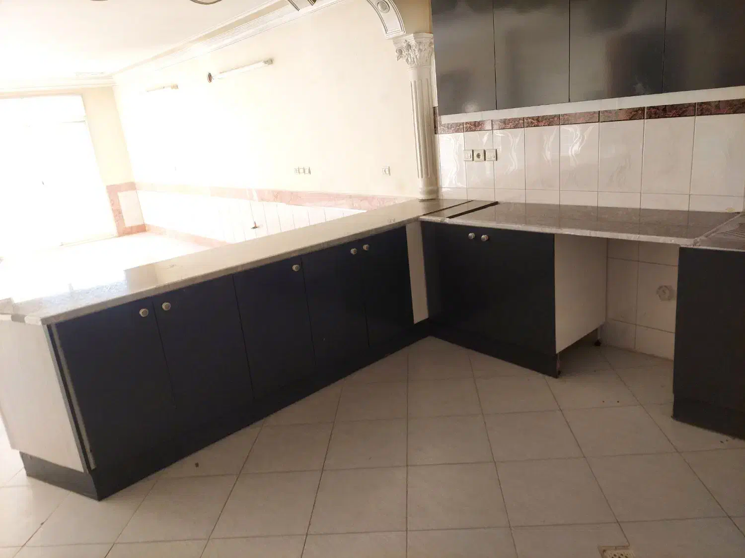 فروش فوری کابینت فلزی سالم  با رویه mdf|آب‌چکان و نظم‌دهنده ظروف|اصفهان, مهدی آباد|دیوار