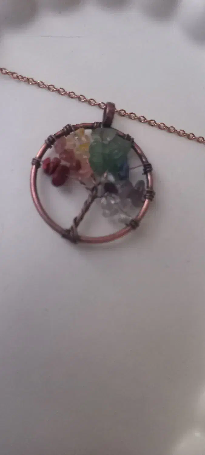 گردنبند هفت چاکرا درخت زندگی|بدلیجات|بروجرد, |دیوار