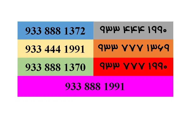 سیم کارت رند تاریخ تولدی|سیم‌کارت|رشت, گلباغ نماز|دیوار