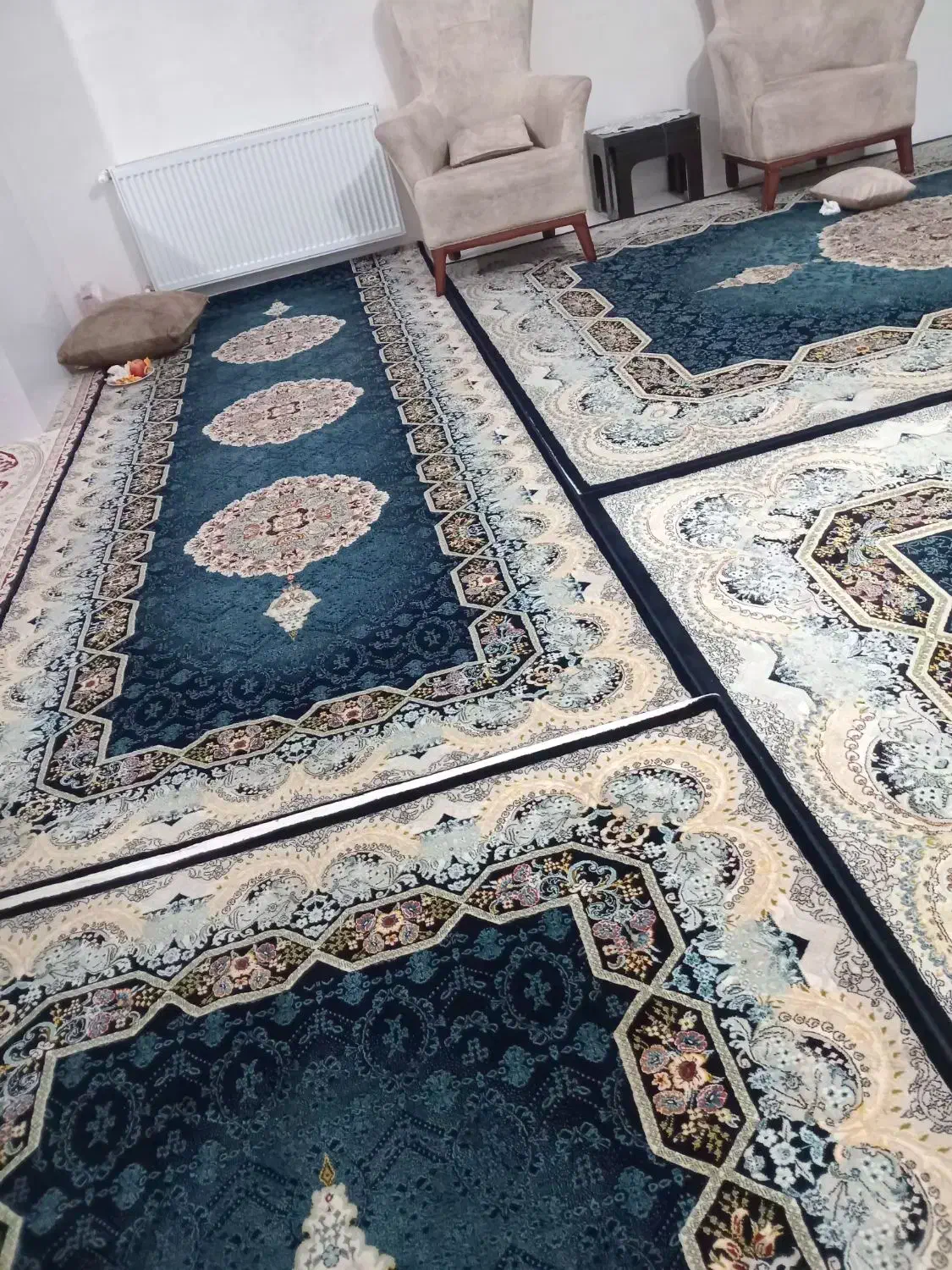 فرش کناره و پذیرائی|فرش|ماهدشت, |دیوار