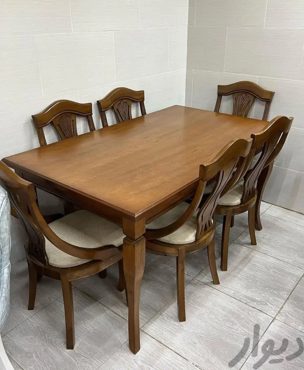 میز غذاخوری چوبی 6نفره مینی‌مال مدل ماهواره ایی|میز و صندلی غذاخوری|تهران, امام حسین|دیوار