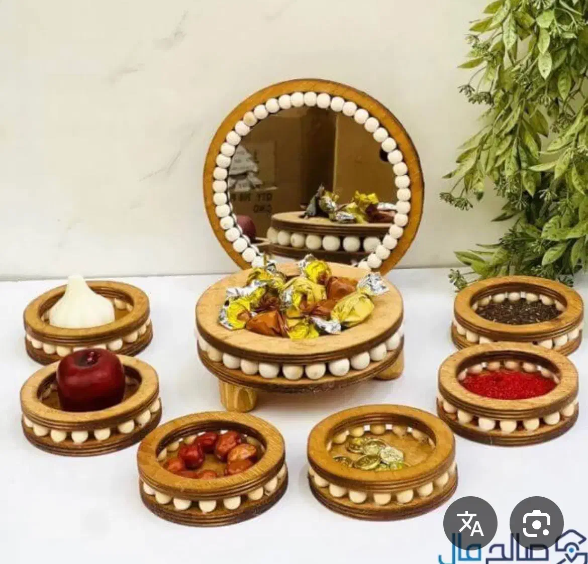 ظروف چوبی و گلدان|ظروف سرو و پذیرایی|شهرکرد, |دیوار