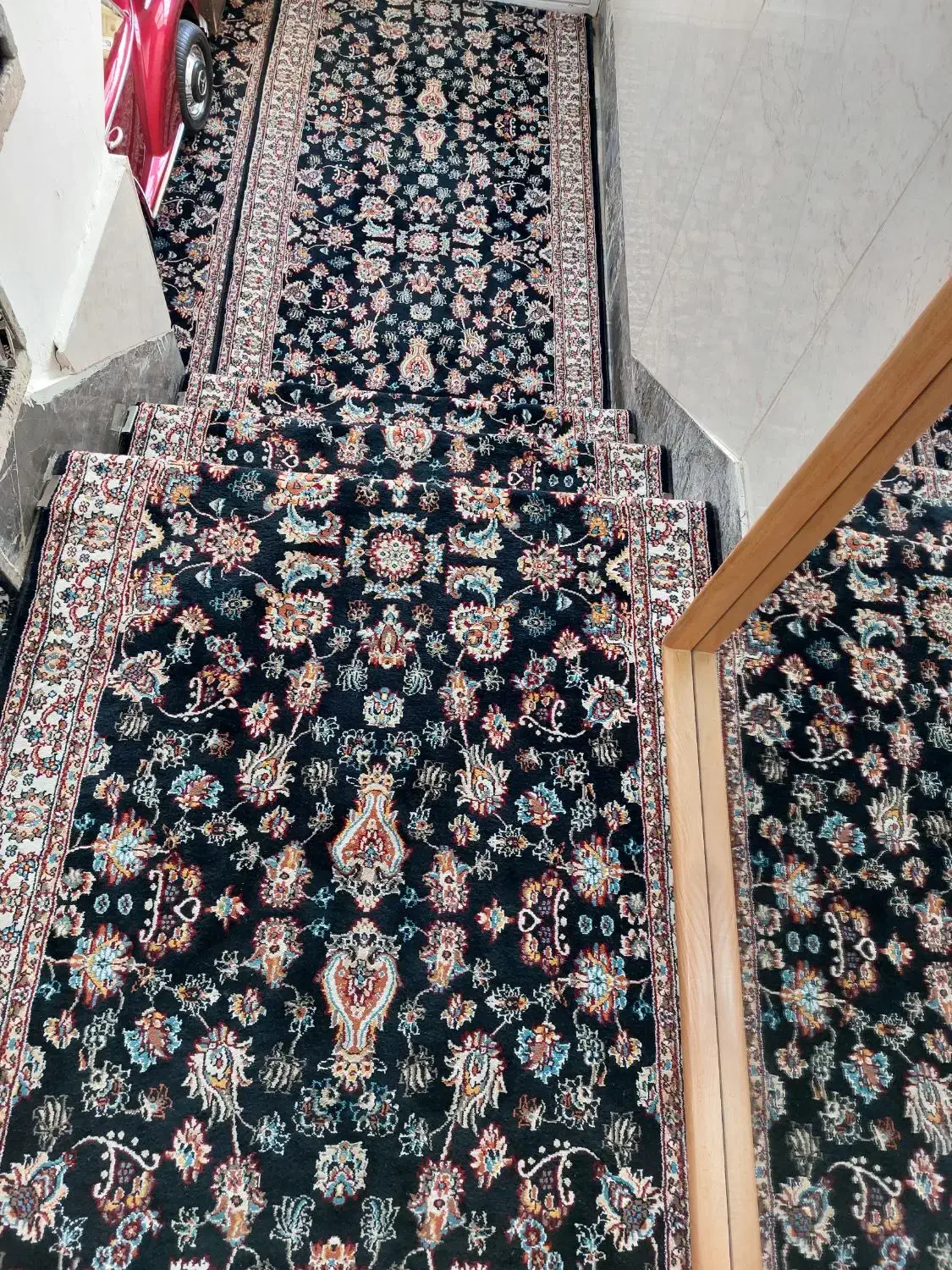 فرش پله|فرش|قم, شاه سید علی|دیوار