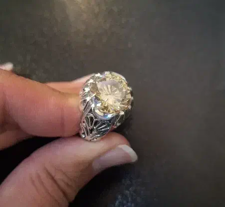 انگشتر موزانایت زرد|جواهرات|بیرجند, |دیوار