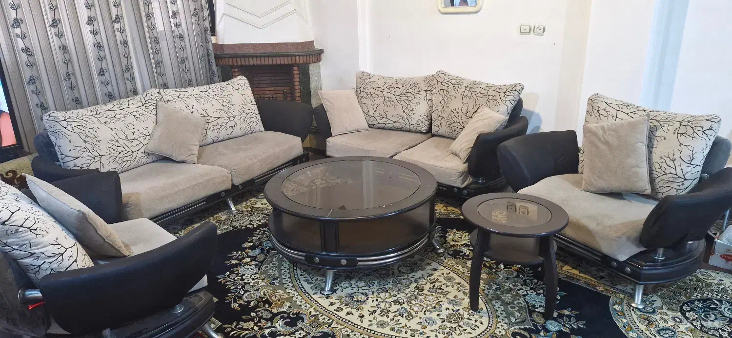 مبل راحتی ۷ نفره با میز|مبلمان خانگی و میز عسلی|ساری, |دیوار