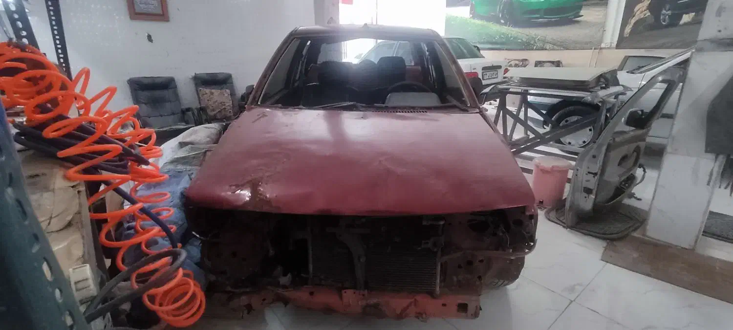 پراید آلبالویی تصادفی|خودرو سواری و وانت|آمل, |دیوار