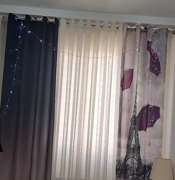 دو عدد کناره چاپی برج ایفل|پرده، رانر، رومیزی|پرند, فاز ۱|دیوار