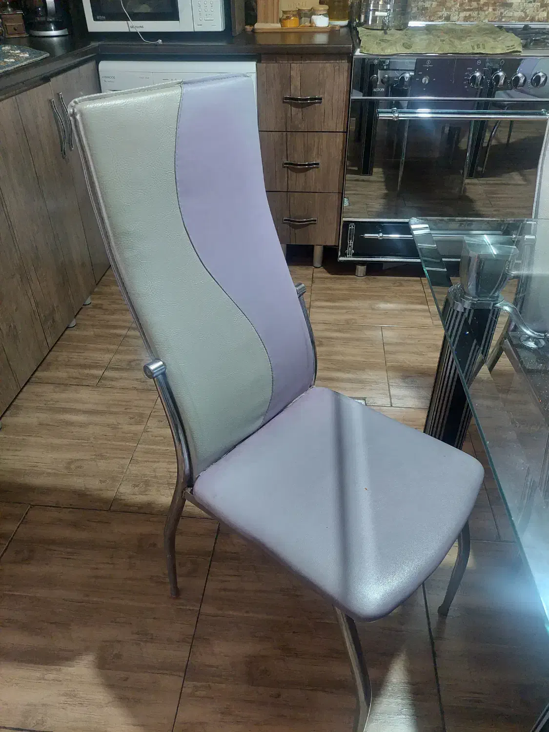 میز ناهارخوری شیشه ای|میز و صندلی غذاخوری|ورامین, خیر آباد|دیوار